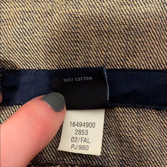 GAP DARK WASH JEAN JACKET - Picture 9 of 11